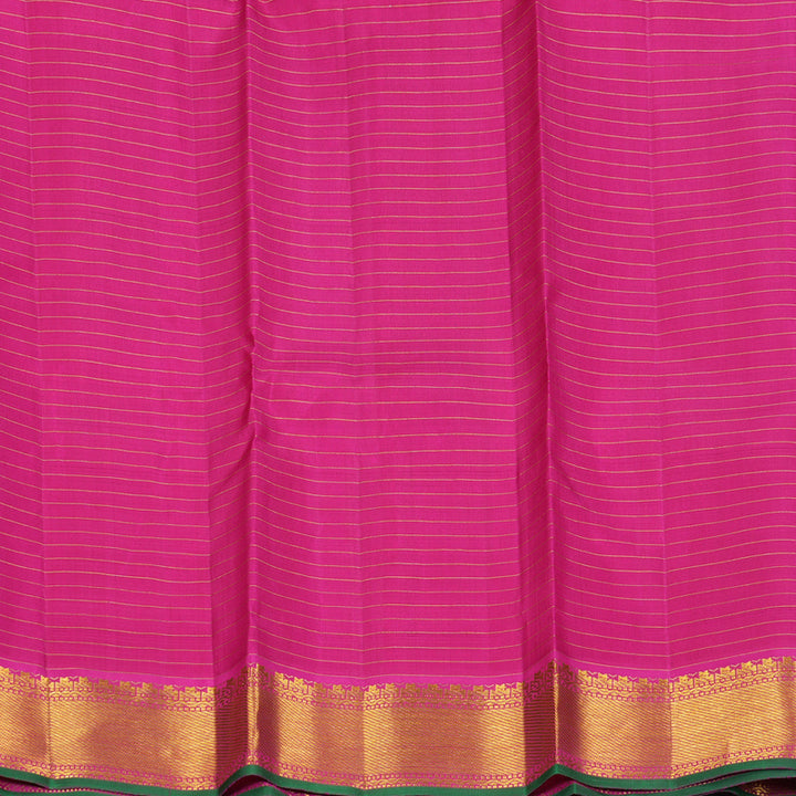 Hayagrivas Handloom Pink Checks Kanjivaram Silk Saree KBF356F6-8