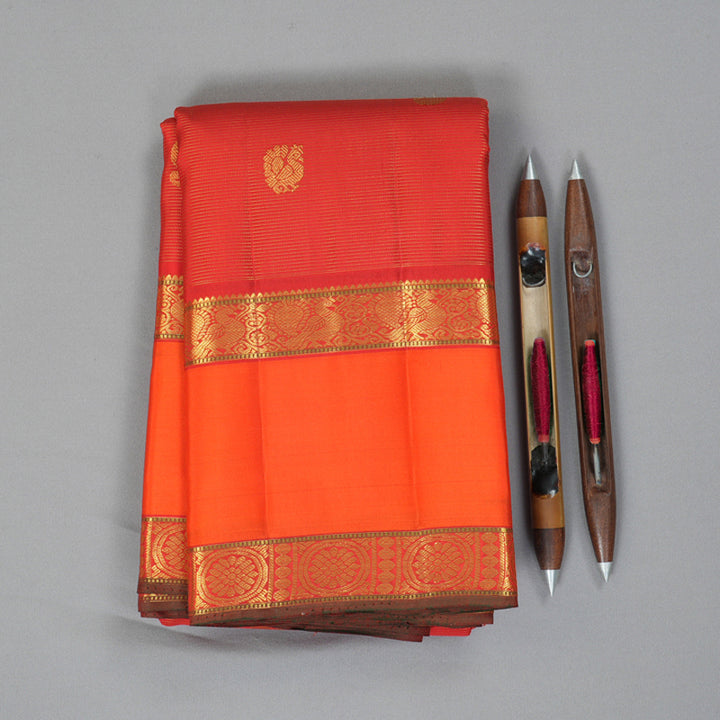Hayagrivas Handloom Red Kanjivaram Silk Saree KBF356F7-2