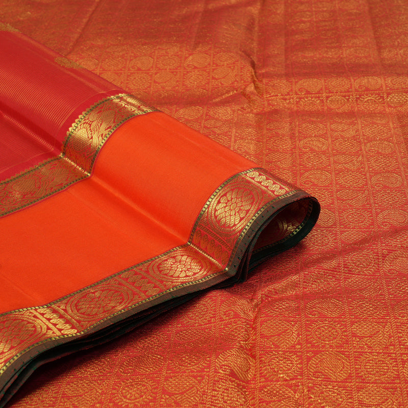 Hayagrivas Handloom Red Kanjivaram Silk Saree KBF356F7-2