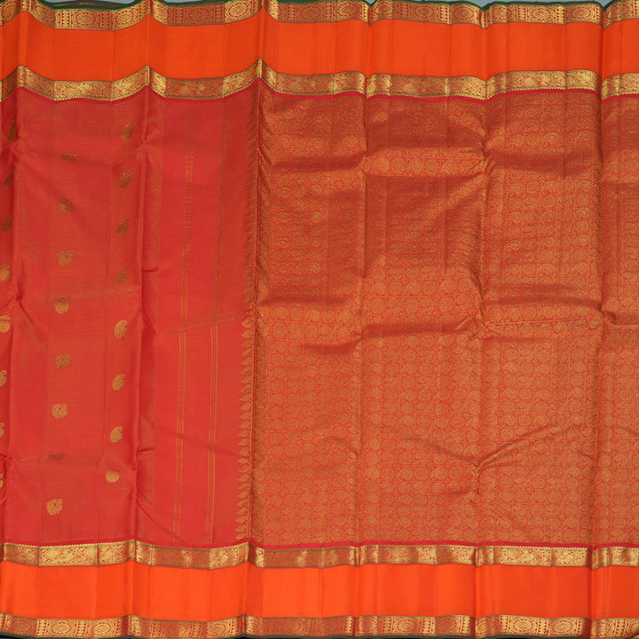 Hayagrivas Handloom Red Kanjivaram Silk Saree KBF356F7-2