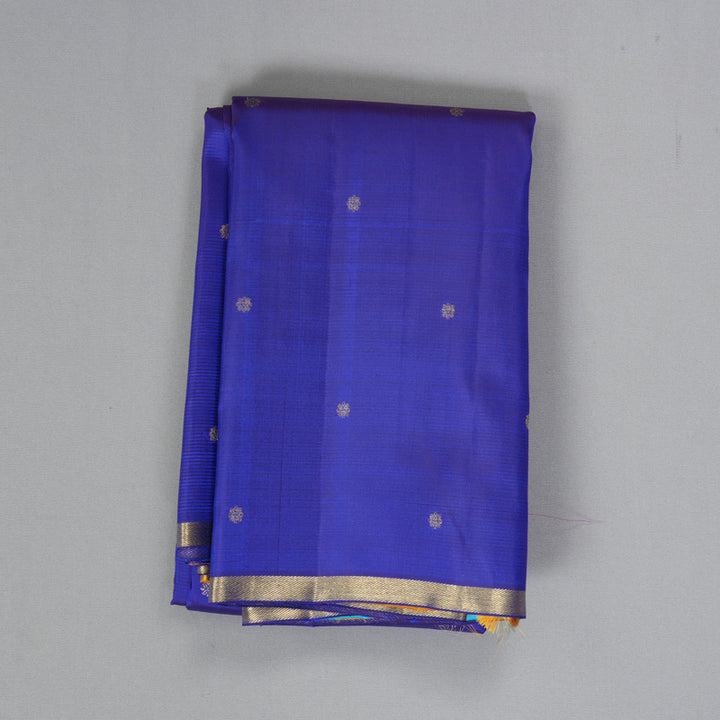 Hayagrivas Handloom MS Blue Kanjivaram Silk Saree KBF360F3-1
