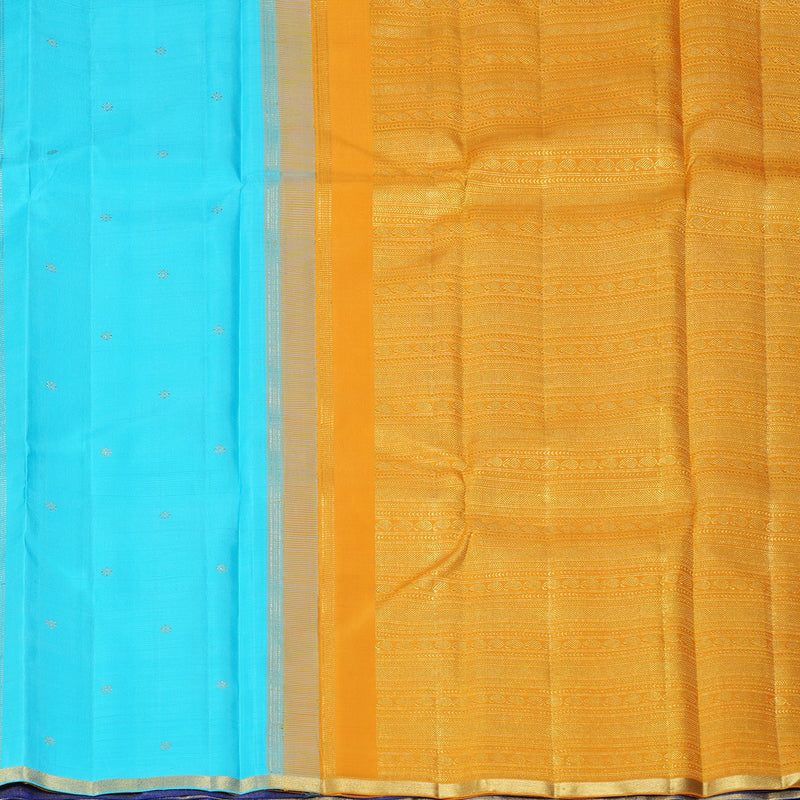 Hayagrivas Handloom MS Blue Kanjivaram Silk Saree KBF360F3-1
