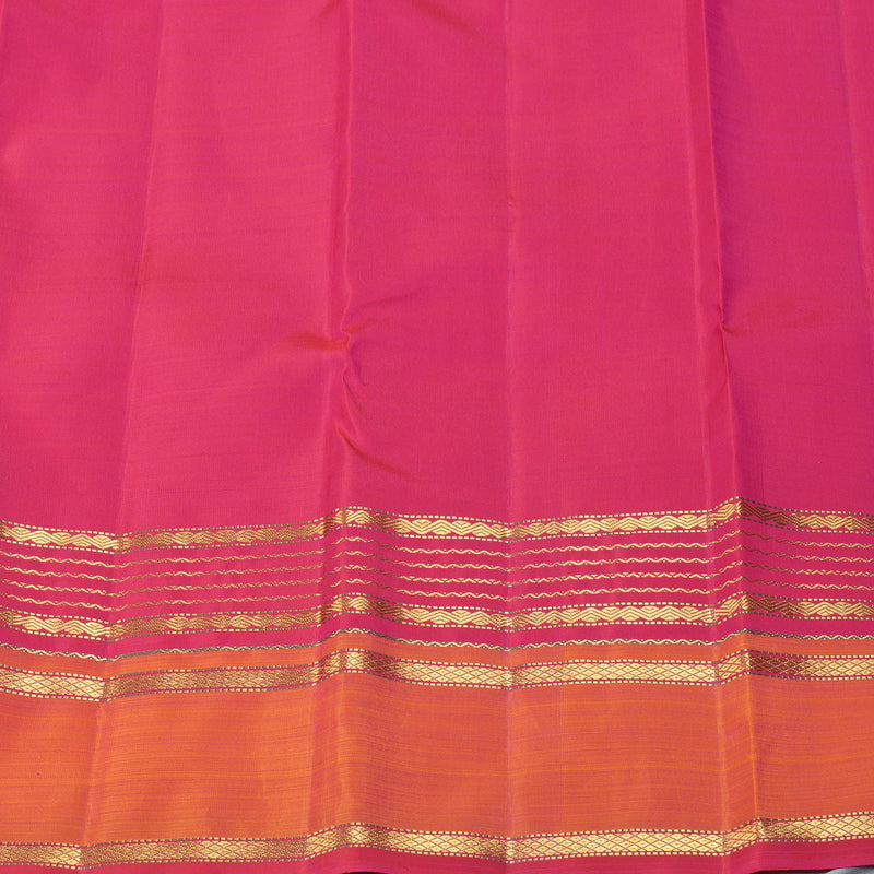Hayagrivas Handloom Rani Pink Kanjivaram Silk Saree KBF360F4-1