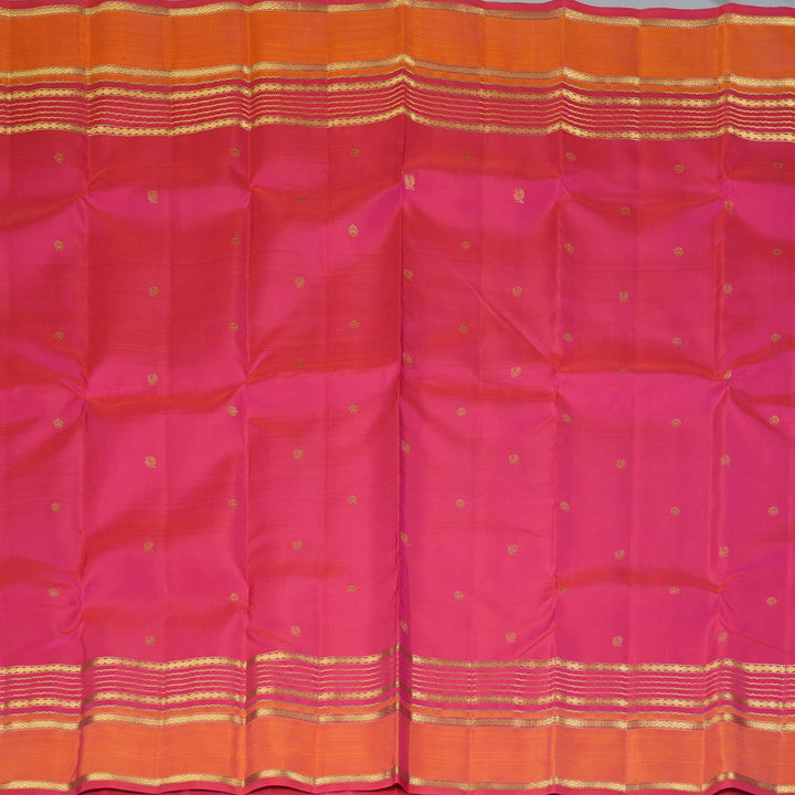 Hayagrivas Handloom Rani Pink Kanjivaram Silk Saree KBF360F4-1