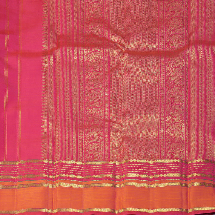 Hayagrivas Handloom Rani Pink Kanjivaram Silk Saree KBF360F4-1