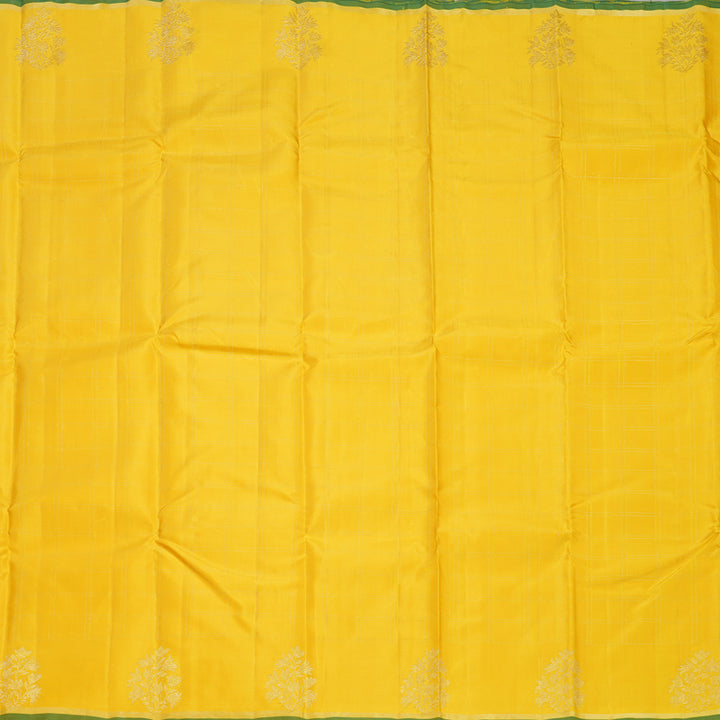 Hayagrivas Handloom Yellow Kanjivaram Silk Saree KBF361F1-1