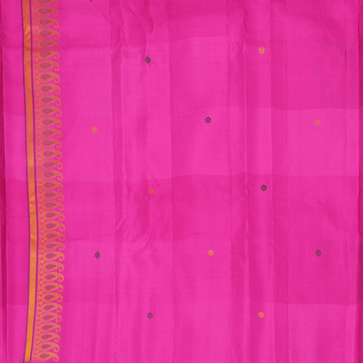 Hayagrivas Handloom Multicolour Checks Kanjivaram Silk Saree KBF361F6-1