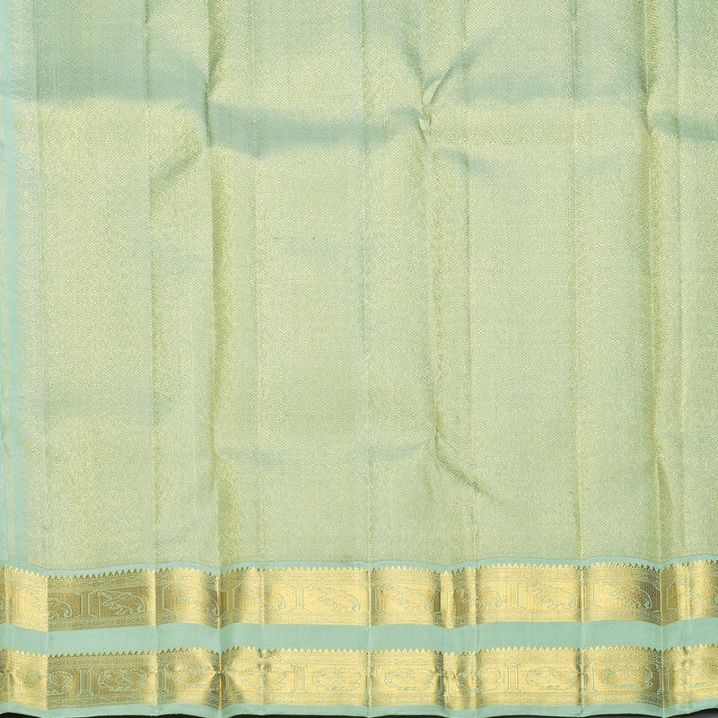 Hayagrivas Handloom Lotus Pink Kanjivaram Silk Saree with Pastel Green Border KBF362F2-3