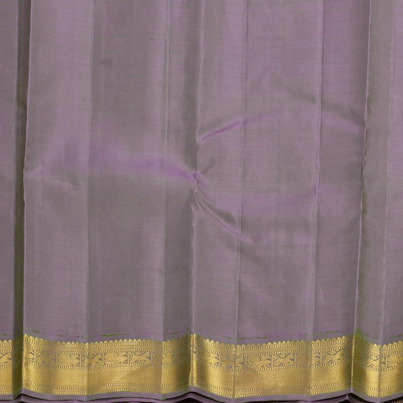 Hayagrivas Handloom Peach Orange Kanjivaram Silk Saree KBF362F3-1