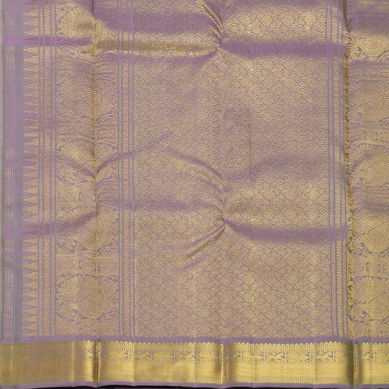 Hayagrivas Handloom Peach Orange Kanjivaram Silk Saree KBF362F3-1