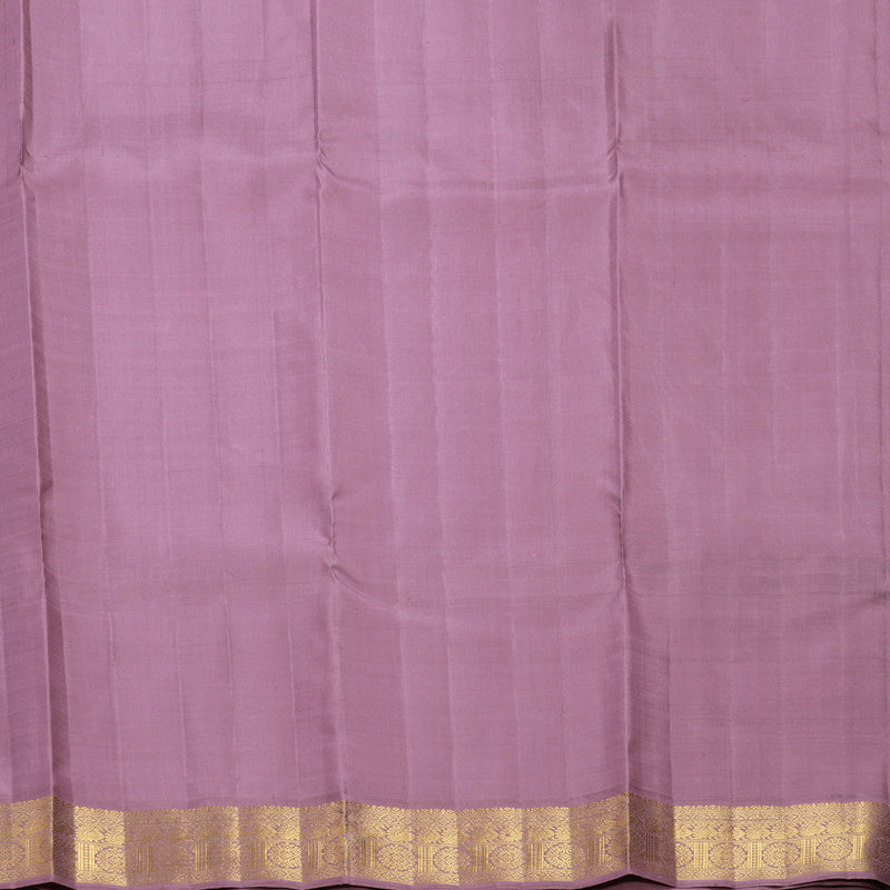 Hayagrivas Handloom Powder Blue Kanjivaram Silk Saree with Mauve Border KBF362F3-2