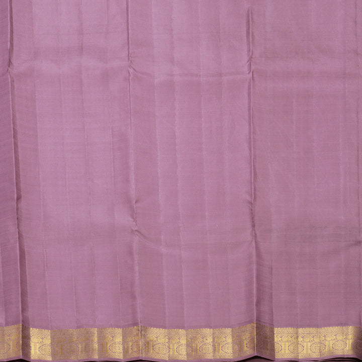 Hayagrivas Handloom Powder Blue Kanjivaram Silk Saree with Mauve Border KBF362F3-2
