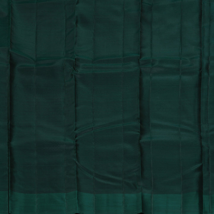 Hayagrivas Handloom Plum Purple Kanjivaram Silk Saree with Bottle Green Border KBF364F1-22