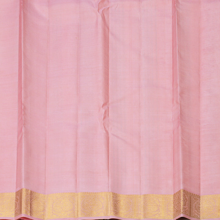 Hayagrivas Handloom Rose Pink Kanjivaram Silk Saree KBF365F3-1