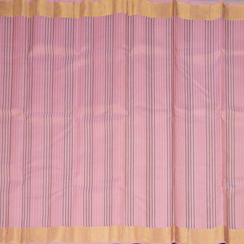 Hayagrivas Handloom Rose Pink Kanjivaram Silk Saree KBF365F3-1