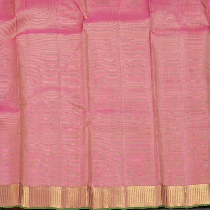 Hayagrivas Handloom Lotus Pink Kanjivaram Silk Saree KBF369F1-1