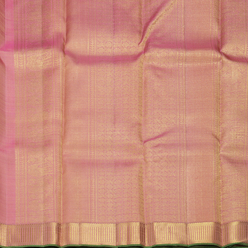 Hayagrivas Handloom Lotus Pink Kanjivaram Silk Saree KBF369F1-1