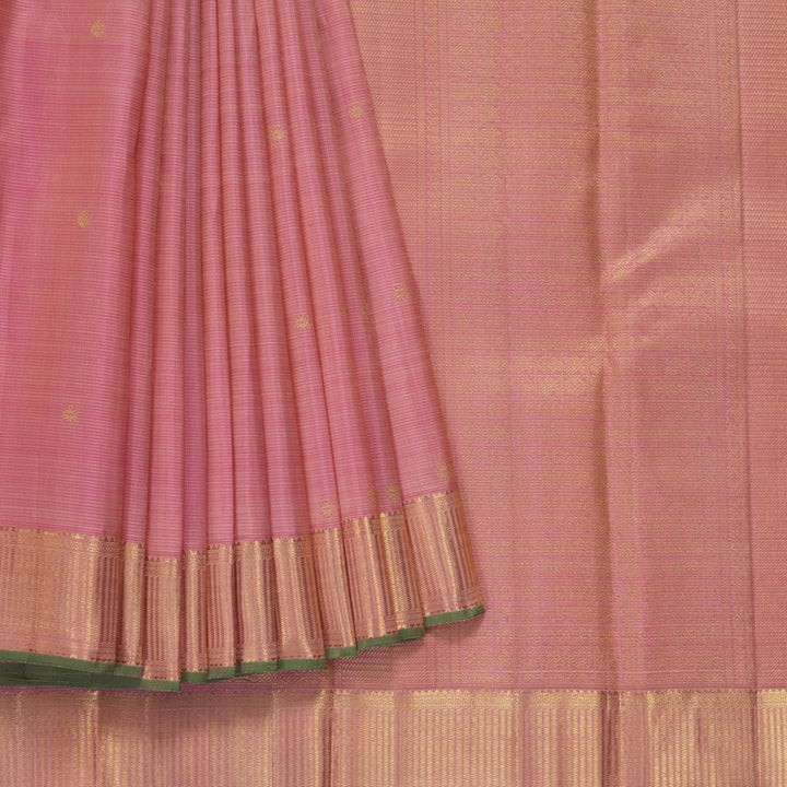 Hayagrivas Handloom Lotus Pink Kanjivaram Silk Saree KBF369F1-1