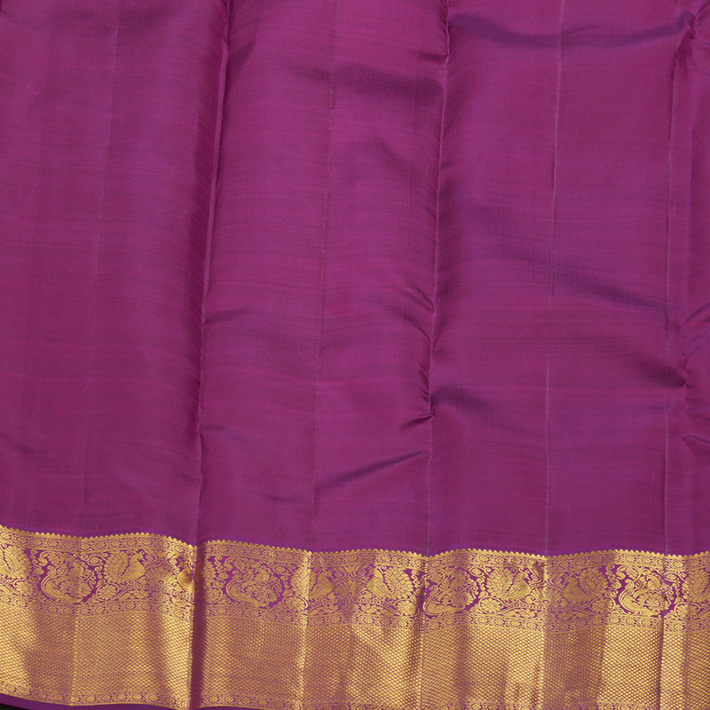 Hayagrivas Handloom Pink Kanjivaram Silk Saree with Purple Border KBF36D1-2