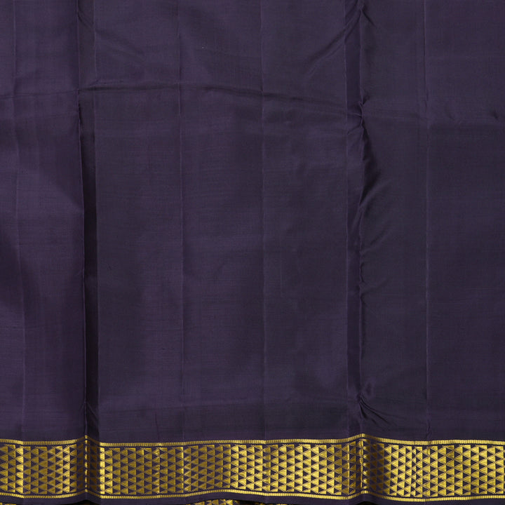 Hayagrivas Handloom Dusky Purple Ten Yards Silk Saree KBF373F3-1