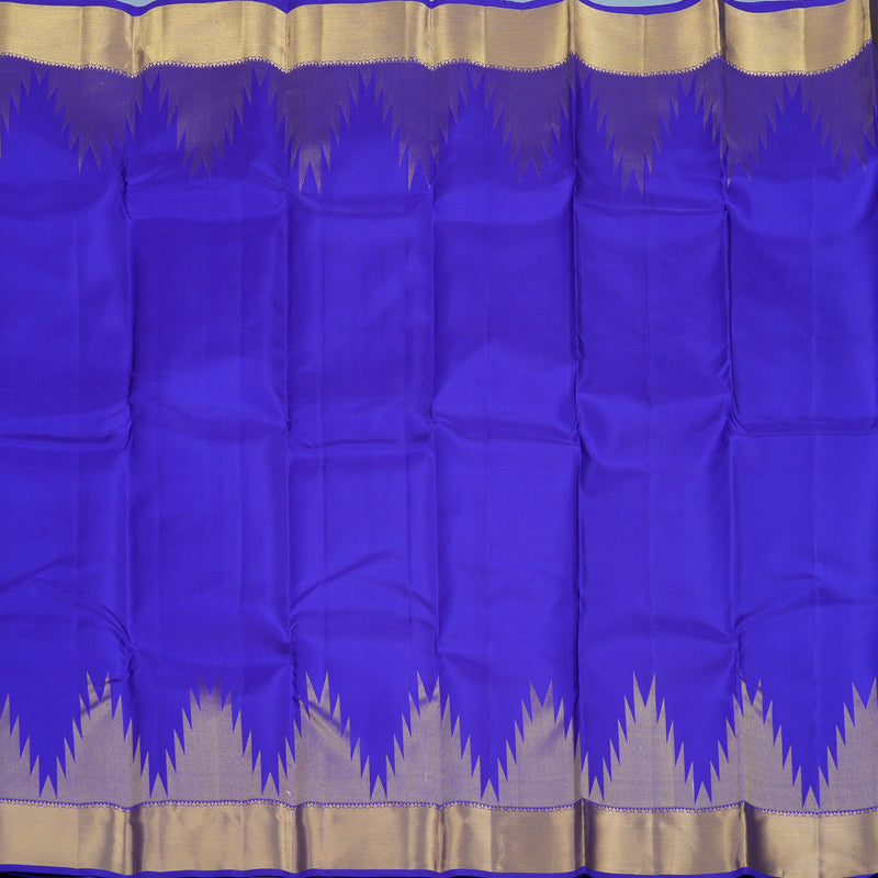 Hayagrivas Handloom MS Blue Kanjivaram Silk Saree KBF37D3-3