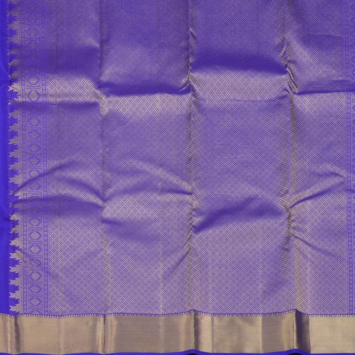 Hayagrivas Handloom MS Blue Kanjivaram Silk Saree KBF37D3-3