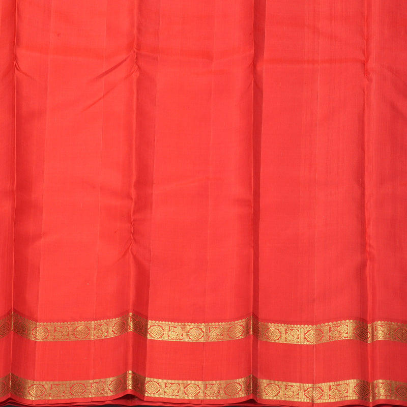 Hayagrivas Handloom Lotus Pink Kanjivaram Silk Saree with Red Border KBF381F3-3