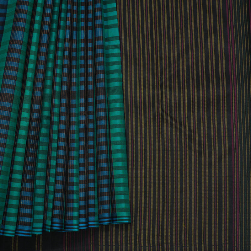 Hayagrivas Handloom Multicolour Kanjivaram Silk Saree KBF382F2-1