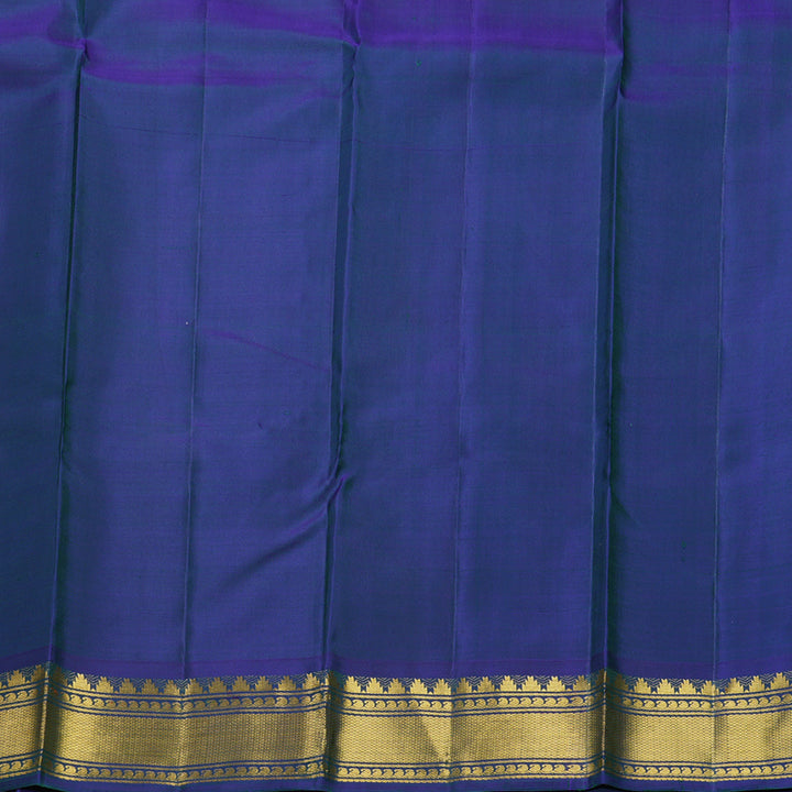 Hayagrivas Handloom Lotus Pink Kanjivaram Silk Saree with Mayilkazhuthu Border KBF383F1-1