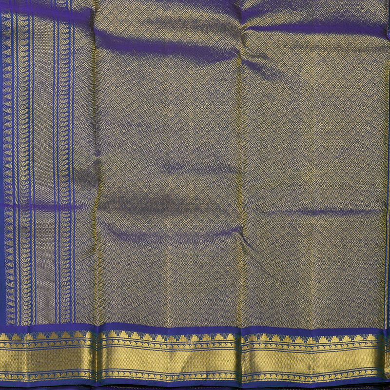 Hayagrivas Handloom Lotus Pink Kanjivaram Silk Saree with Mayilkazhuthu Border KBF383F1-1