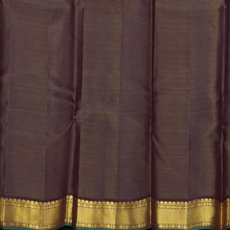 Hayagrivas Handloom Deep Plum Purple Kanjivaram Silk Saree KBF384F3-1