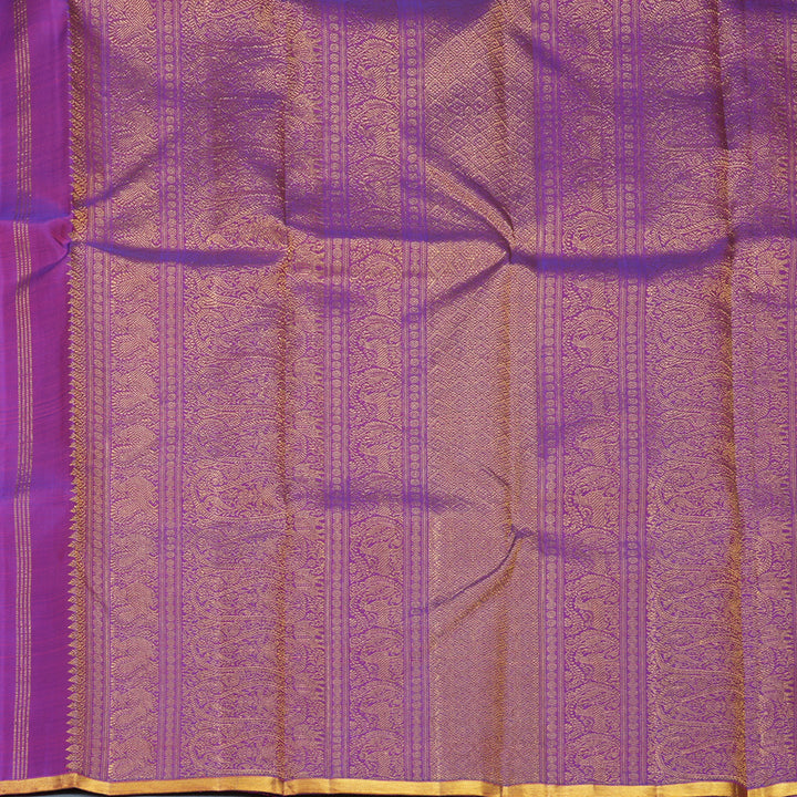 Hayagrivas Handloom Purple Kanjivaram Silk Saree KBF389F1-1