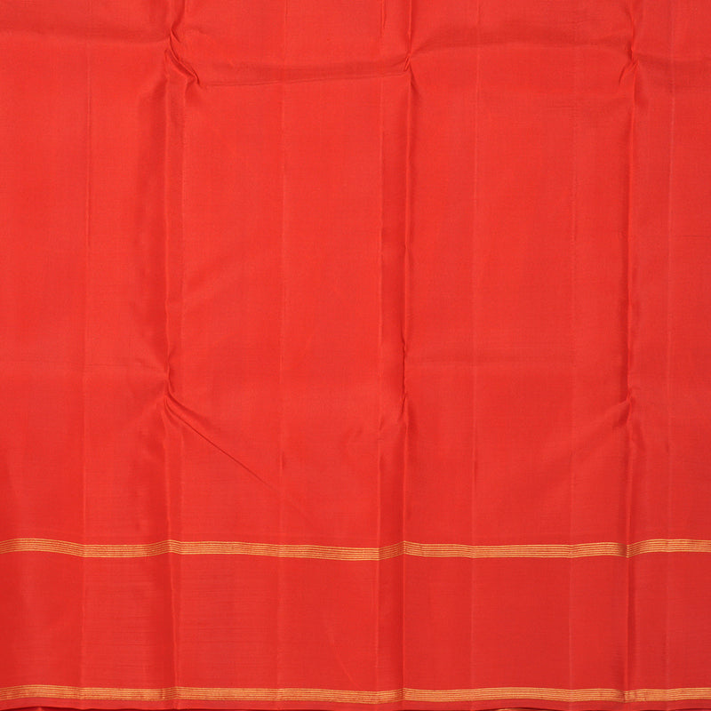 Hayagrivas Handloom Sandal Kanjivaram Silk Saree with Red Border KBF393F2-2