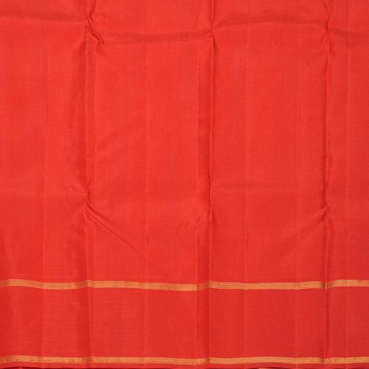 Hayagrivas Handloom Sandal Kanjivaram Silk Saree with Red Border KBF393F2-2