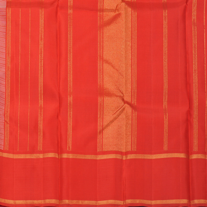 Hayagrivas Handloom Sandal Kanjivaram Silk Saree with Red Border KBF393F2-2