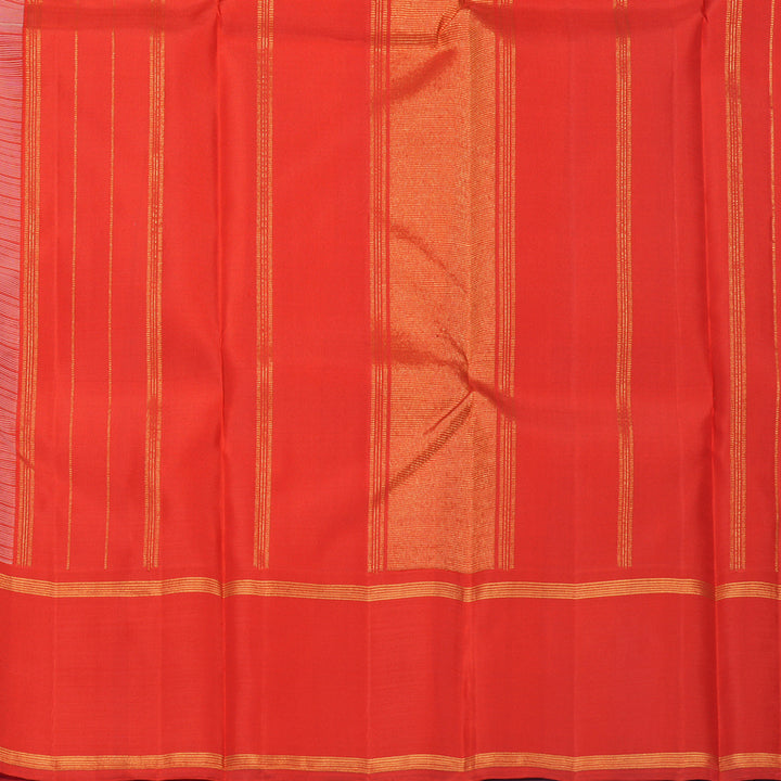 Hayagrivas Handloom Sandal Kanjivaram Silk Saree with Red Border KBF393F2-2