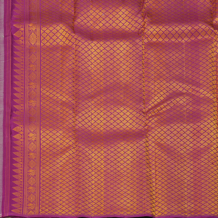 Hayagrivas Handloom Beige Kanjivaram Silk Saree KBF397F2-2
