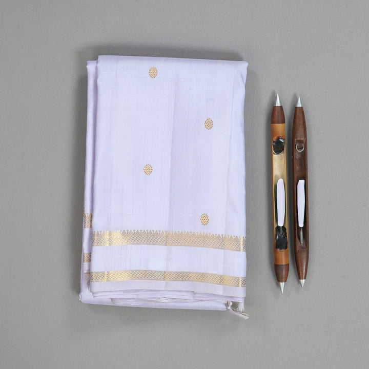 Hayagrivas Handloom Lilac Kanjivaram Silk Saree KBF39D6-1