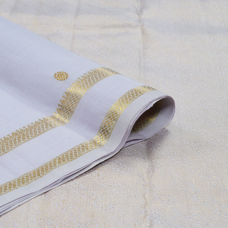 Hayagrivas Handloom Lilac Kanjivaram Silk Saree KBF39D6-1
