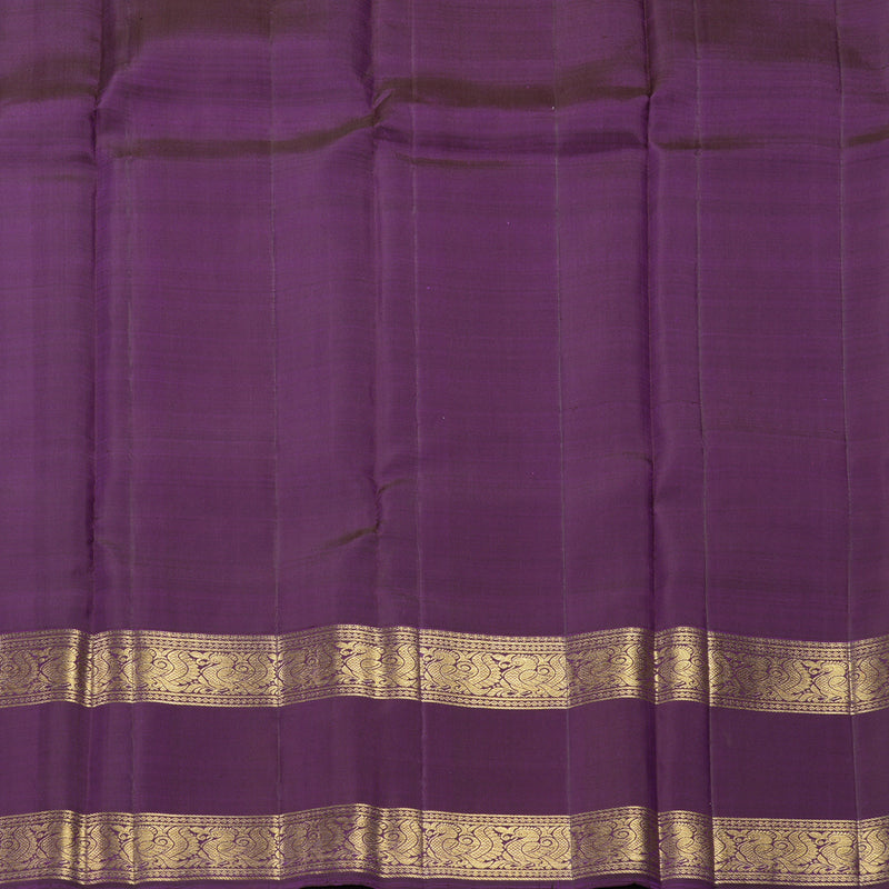Hayagrivas Handloom Lavender Kanjivaram Silk Saree with Purple Border KBF401F1-1