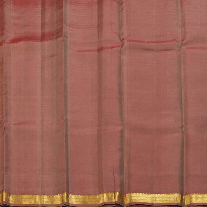 Hayagrivas Handloom Elephant Grey Kanjivaram Silk Saree KBF403F1-1