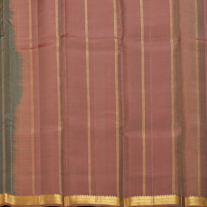 Hayagrivas Handloom Elephant Grey Kanjivaram Silk Saree KBF403F1-1