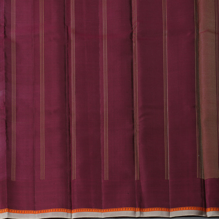Hayagrivas Handloom Sage Green Kanjivaram Silk Saree with Ganga Jamuna Border KBF403F2-1