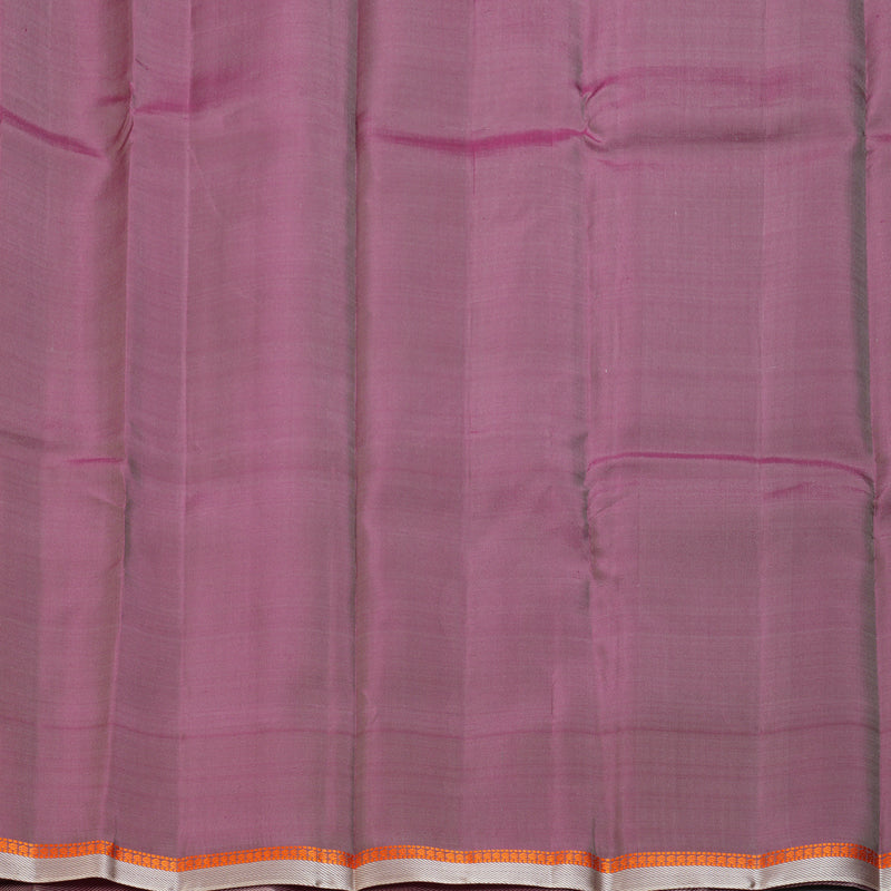 Hayagrivas Handloom Elephant Grey Kanjivaram Silk Saree with Ganga Jamuna Border KBF403F2-4