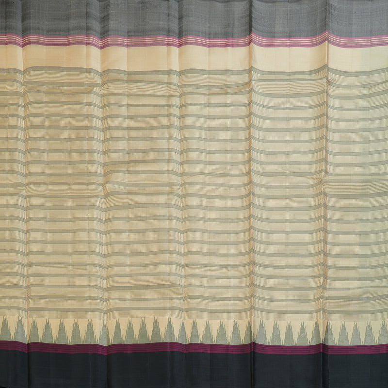 Hayagrivas Handloom Sandal Kanjivaram Silk Saree with Ganga Jamuna Border KBF403F3-1