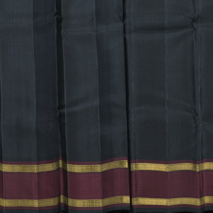 Hayagrivas Handloom Milk-White Kanjivaram Silk Saree KBF403F7-1