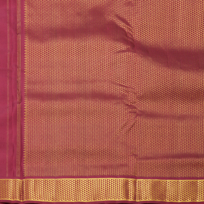 Hayagrivas Handloom Peacock Blue Ten Yards Silk Saree KBF407F12-1