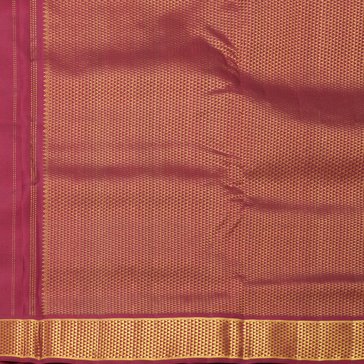 Hayagrivas Handloom Peacock Blue Ten Yards Silk Saree KBF407F12-1