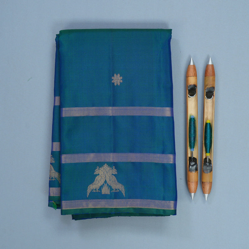 Hayagrivas Handloom Mayilkazhuthu Kanjivaram Silk Saree KBF407F2-1