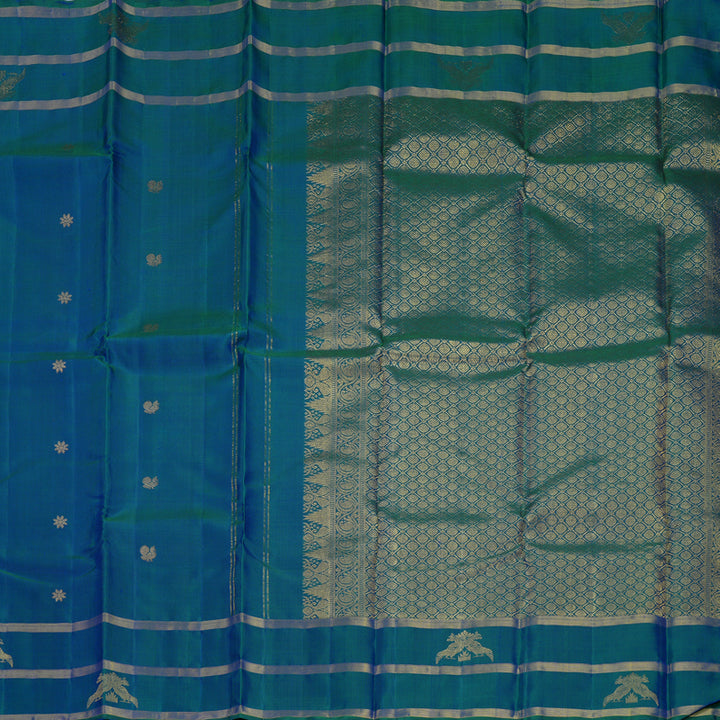 Hayagrivas Handloom Mayilkazhuthu Kanjivaram Silk Saree KBF407F2-1